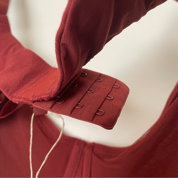 NWT‎ SKIMS Cotton Jersey T-Shirt Bra Sangria 46DD - Picture 9 of 9